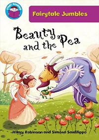 Cover of Fairytale Jumbles: Beauty & the Pea by Hilary Robinson