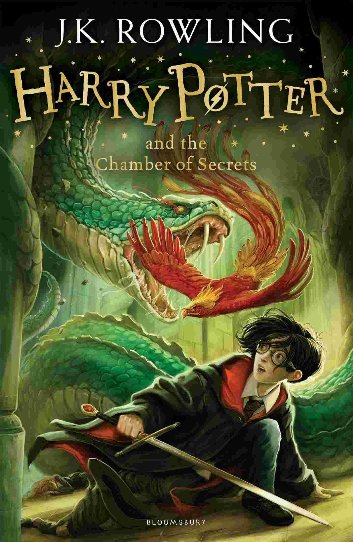 Cover of Harry Potter and the Chamber of Secrets by J.K. Rowling