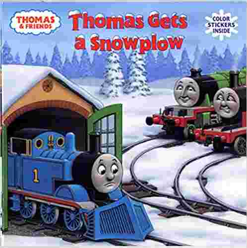 Cover of Thomas gets a snowplow by Rev. W. Awdry