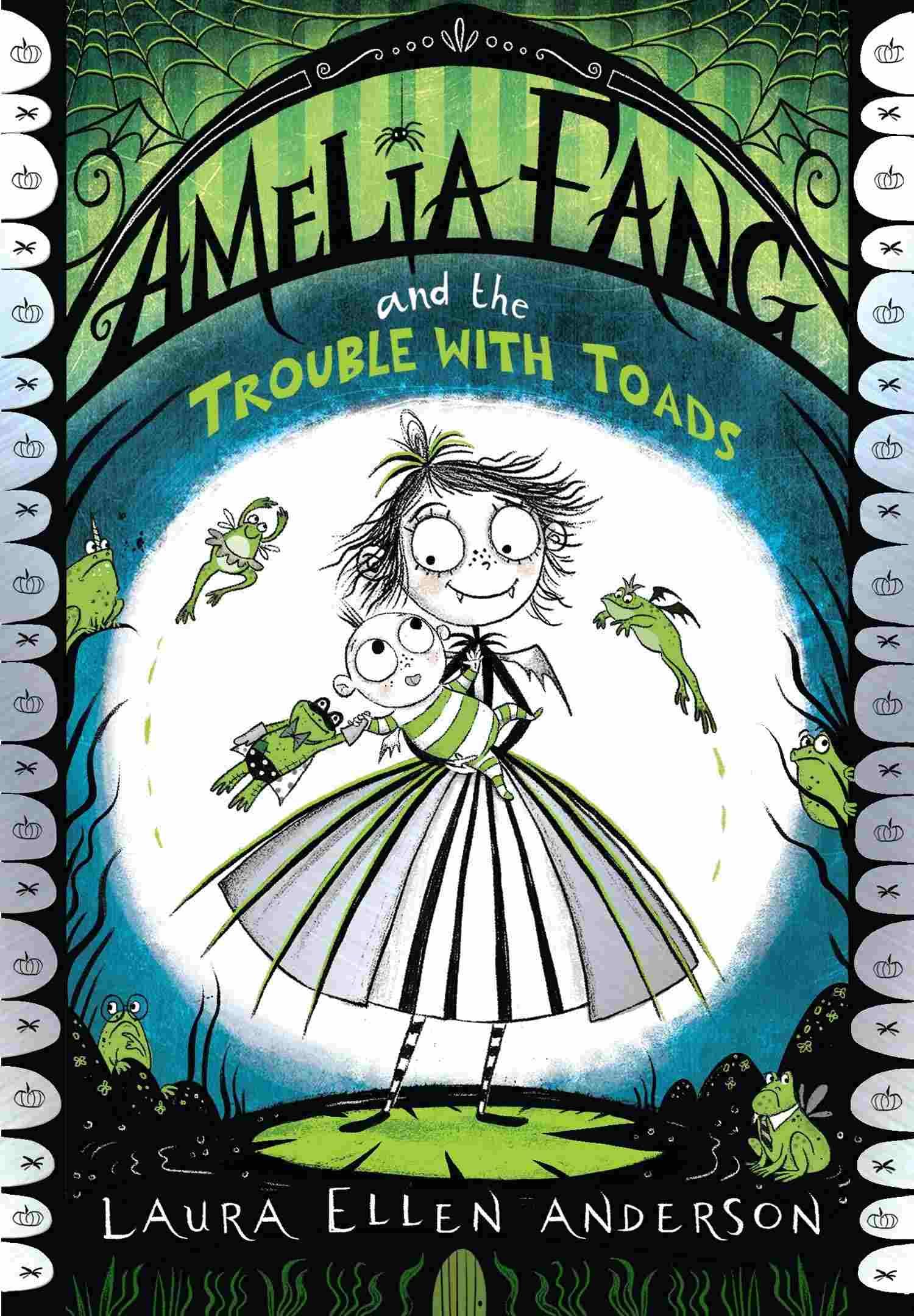 Cover of Amelia Fang and the Trouble With Toads by Laura Ellen Anderson