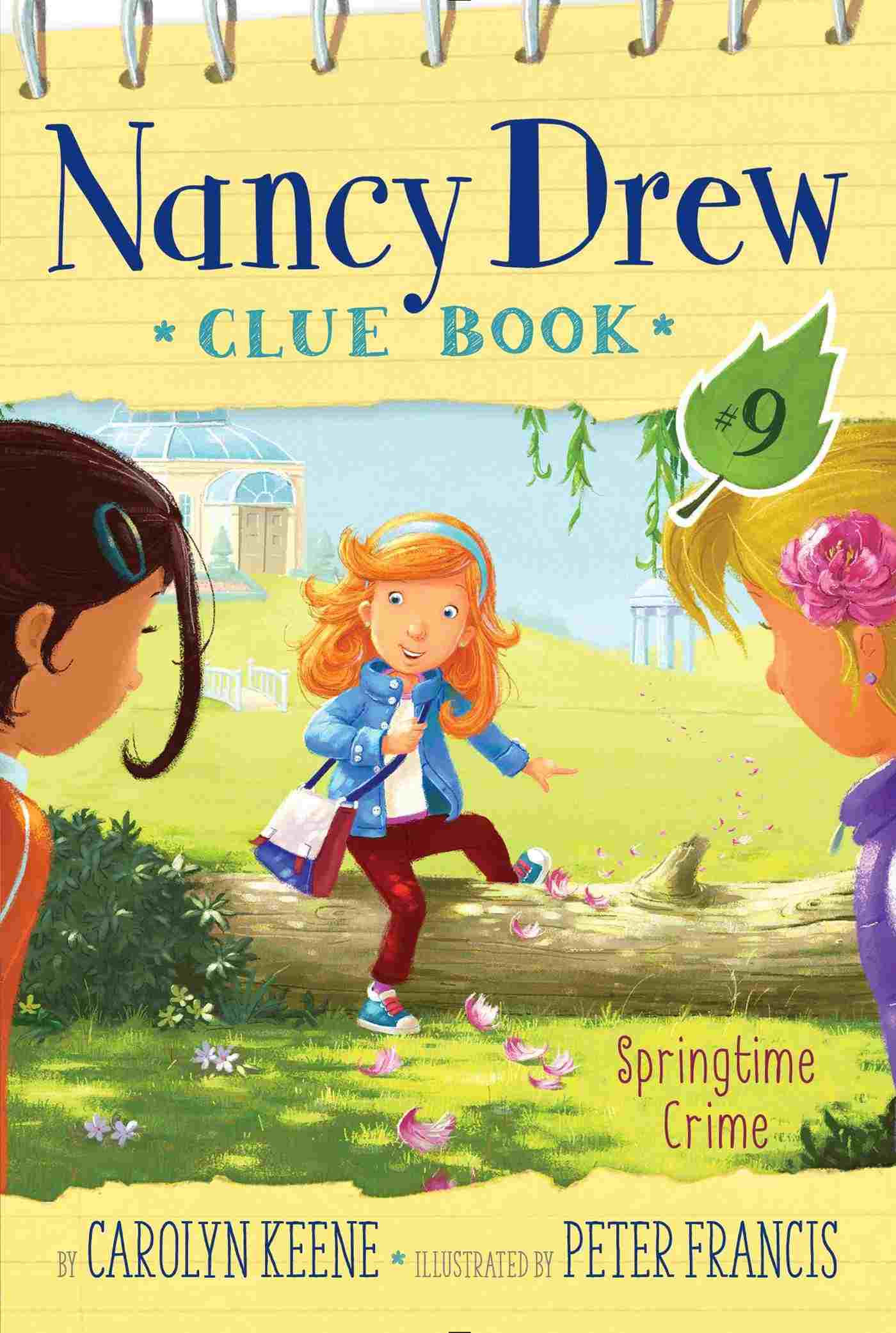 Cover of Nancy Drew Clue Book 9 - Springtime Crime by Carolyn Keene