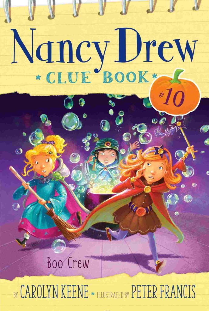 Cover of Nancy Drew Clue Book 10 - Boo Crew by Carolyn Keene