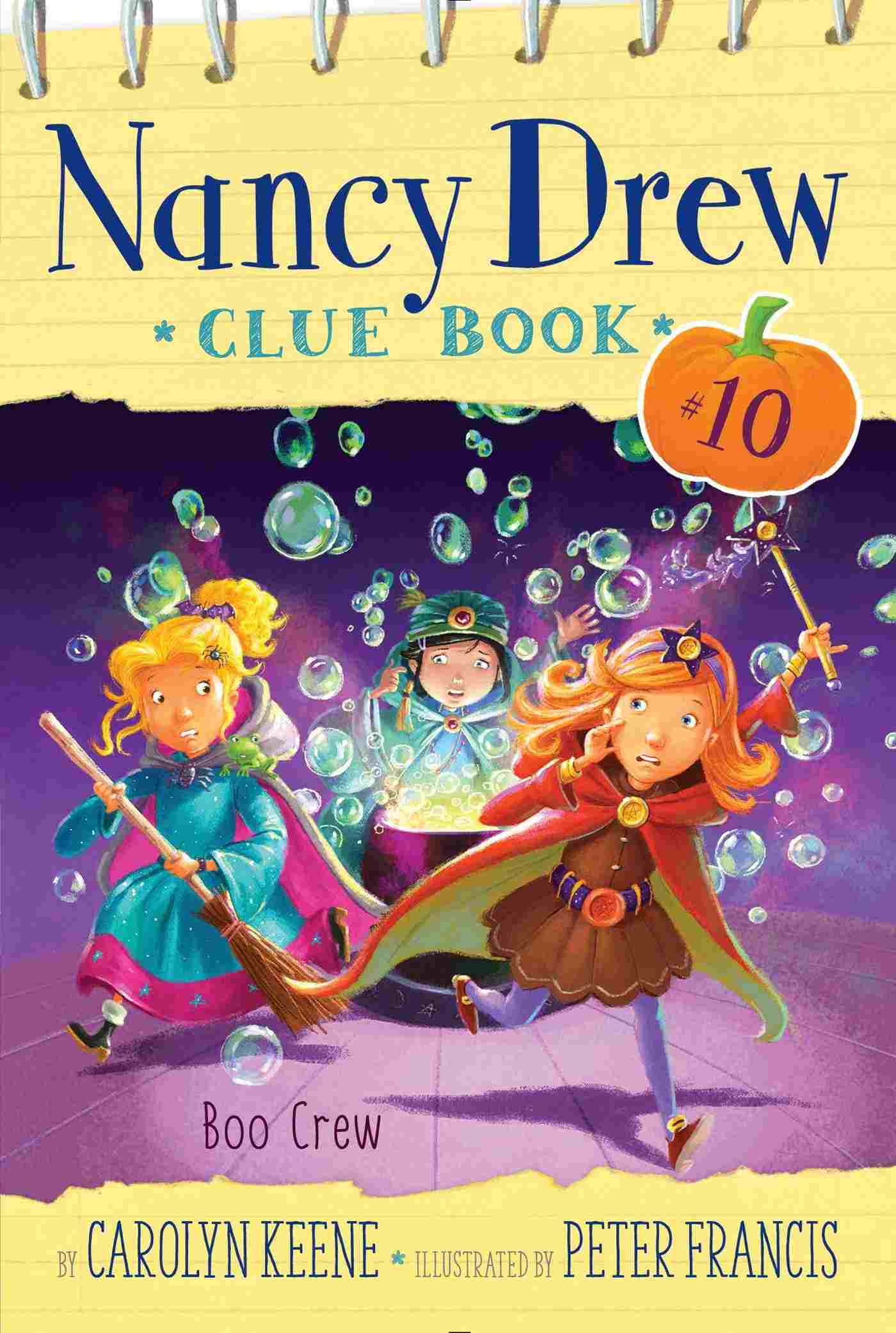 Cover of Nancy Drew Clue Book 10 - Boo Crew by Carolyn Keene