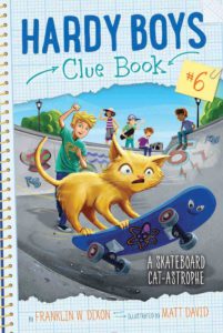 Cover of Hardy Boys Clue Book 6 – A Skateboard Cat-astrophe