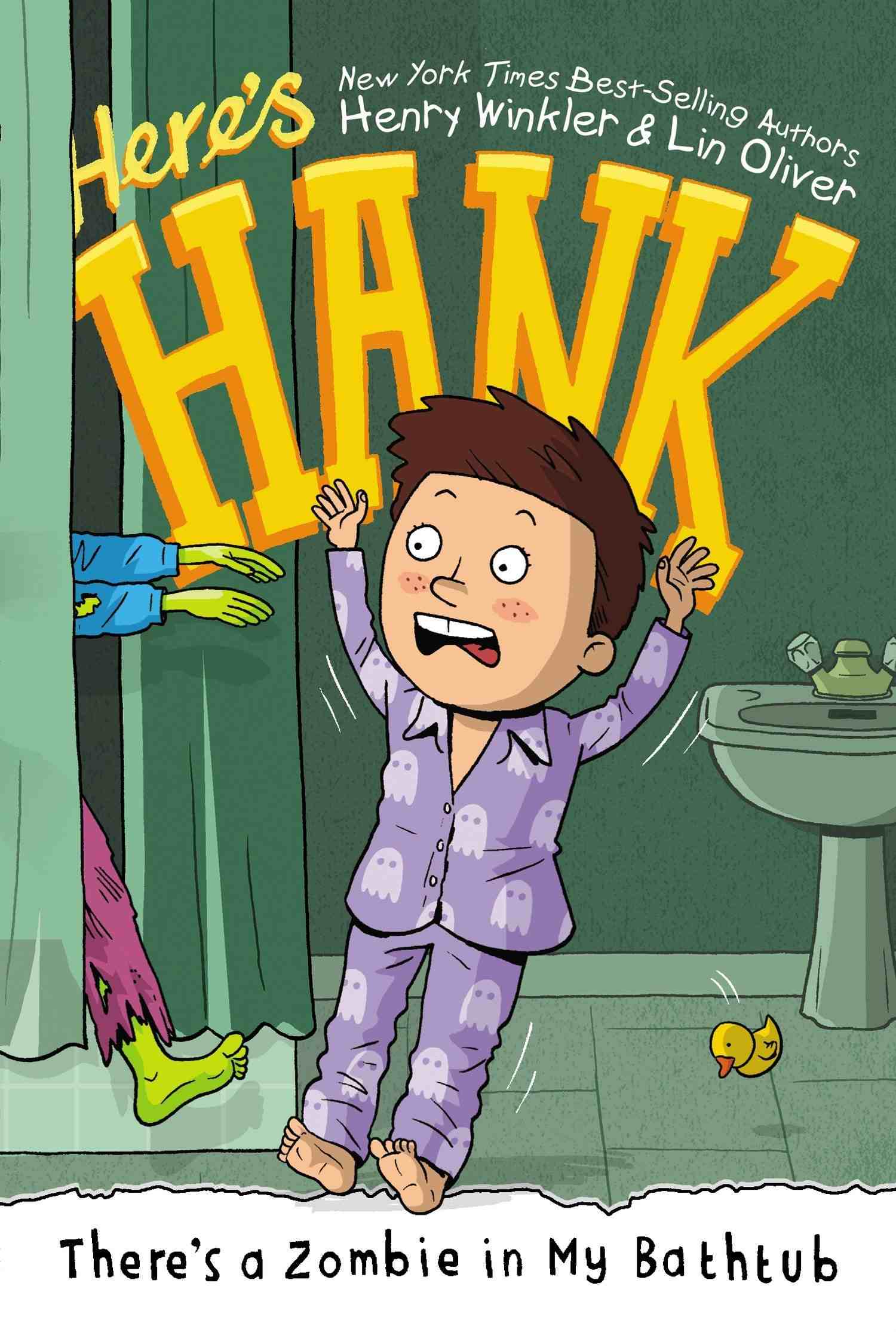 Cover of Here's Hank - There's a Zombie in My Bathtub by Henry Winkler & Lin Oliver