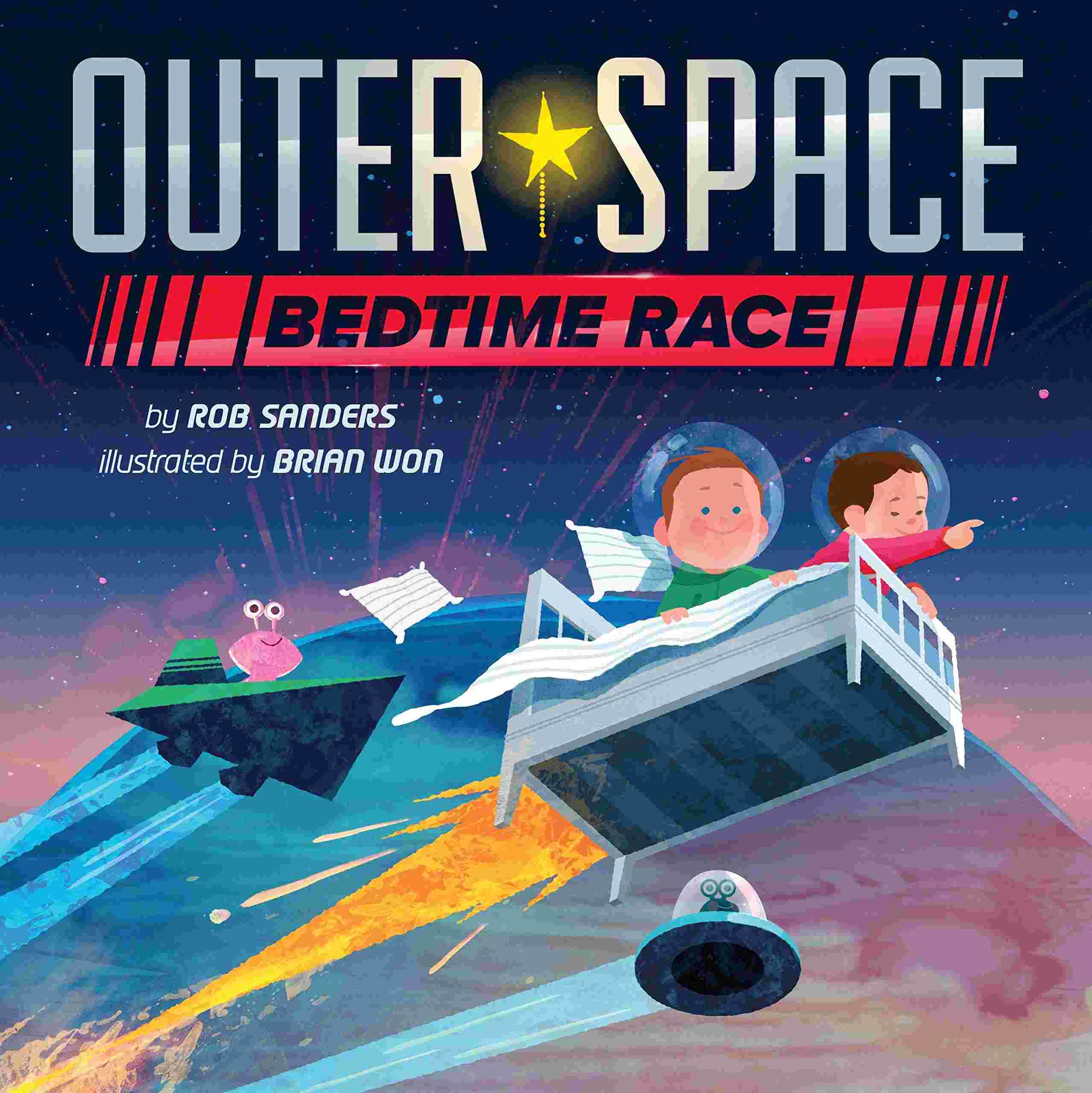Cover of Outer Space Bedtime Race by Rob Sanders