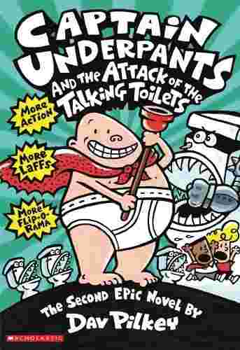Cover of Captain Underpants and the Attack of the Talking Toilets by Dav Pilkey