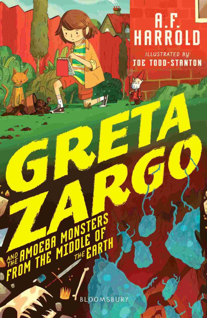 Cover of Greta Zargo and the Amoeba Monsters from the Middle of the Earth by A.F. Harrold