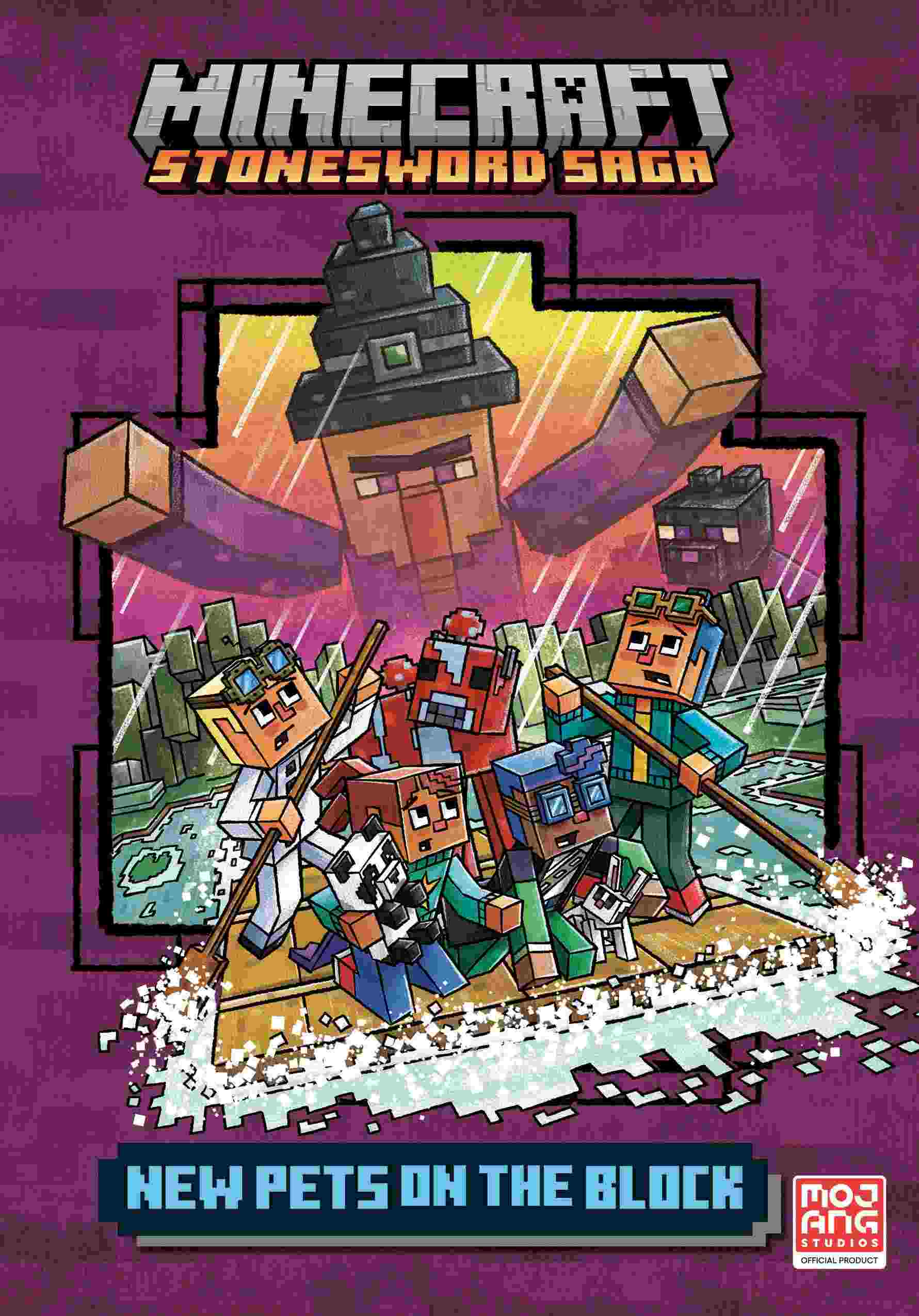 Cover of Minecraft Stonesword Saga - New Pets on the Block by Nick Eliopulos