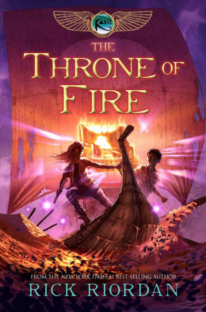 Cover of The Throne of Fire by Rick Riordian