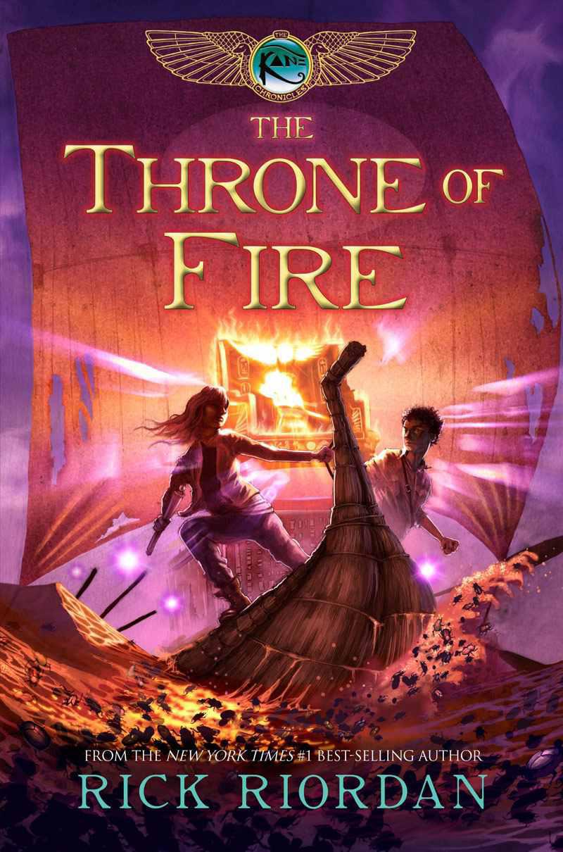 Cover of The Throne of Fire by Rick Riordian