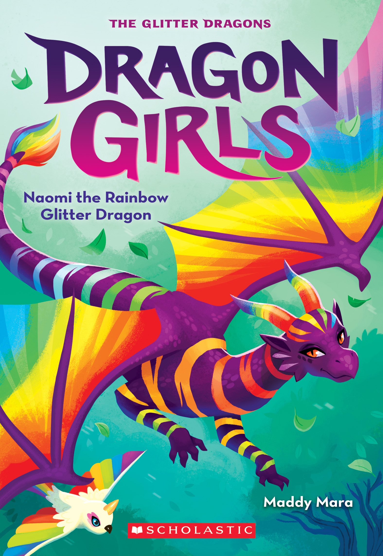 Cover of Dragon Girls 3 - Naomi the Rainbow Glitter Dragon by Maddy Mara