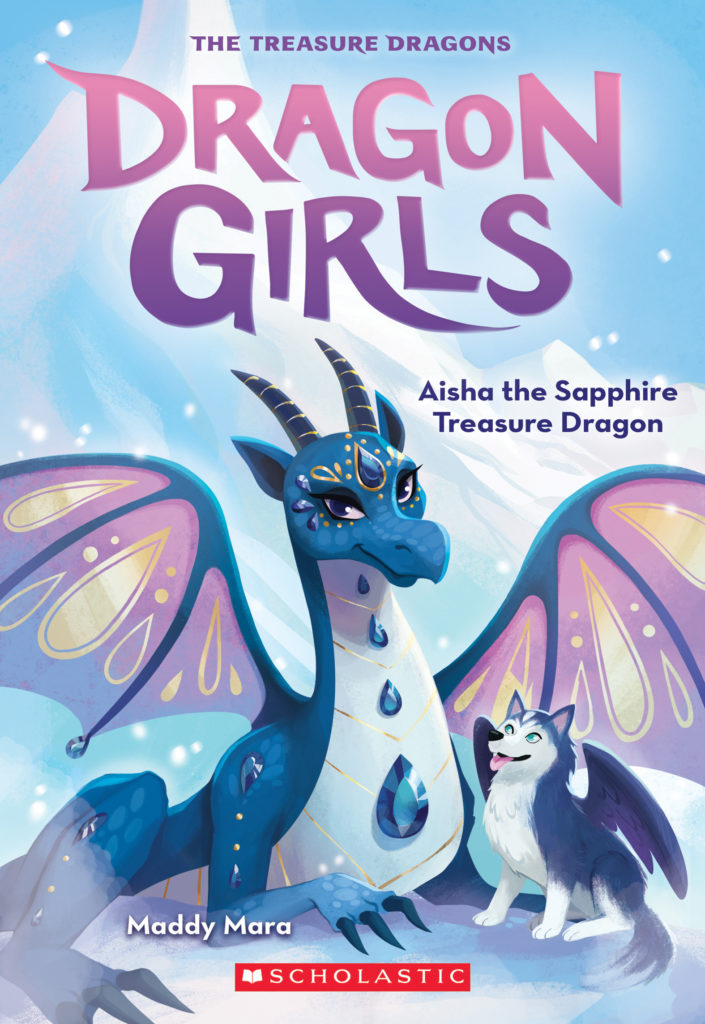 Cover of Dragon Girls 5 - Aisha the Sapphire Treasure Dragon by Maddy Mara