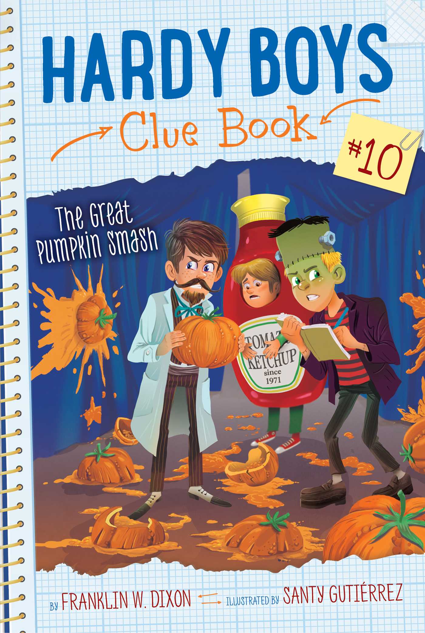 Cover of Hardy Boys Clue Book 10 - The Great Pumpkin Smash by Franklin W Dixon