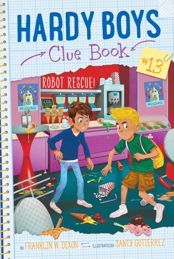 Cover of Hardy Boys Clue Book 13 - Robot Rescue! by Franklin W Dixon