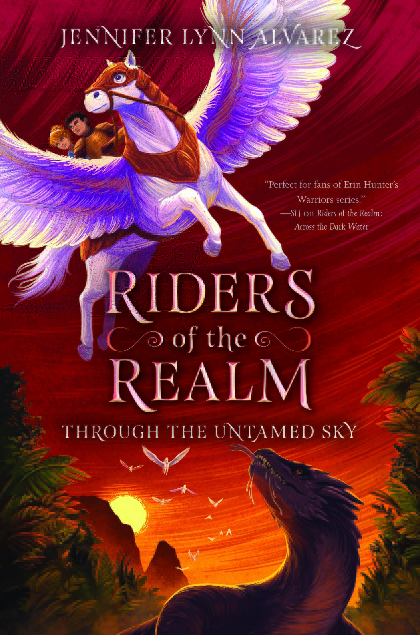 Cover of Riders of the Realm - Through the Untamed Sky by Jennifer Lynn Alvarez