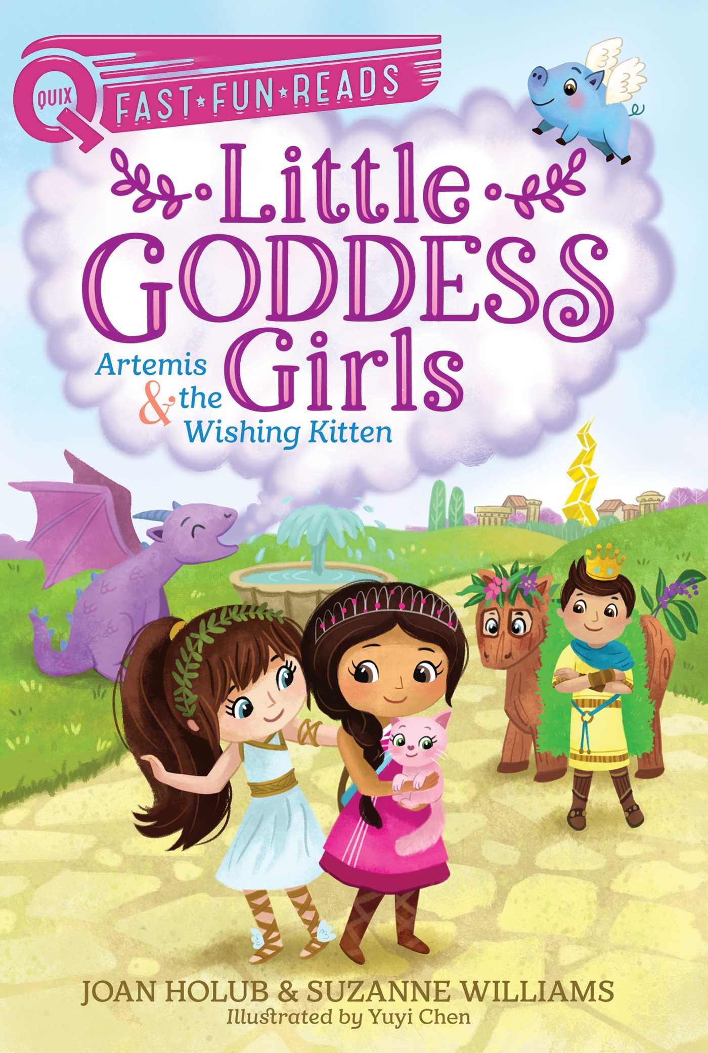 Cover of Little Goddess Girls - Artemis & the Wishing Kitten by Joan Holub & Suzanne Williams