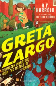 Cover of Greta Zargo and the Amoeba Monsters from the Middle of the Earth