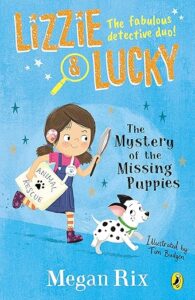 Cover of Lizzie and Lucky: The Mystery of the Missing Puppies