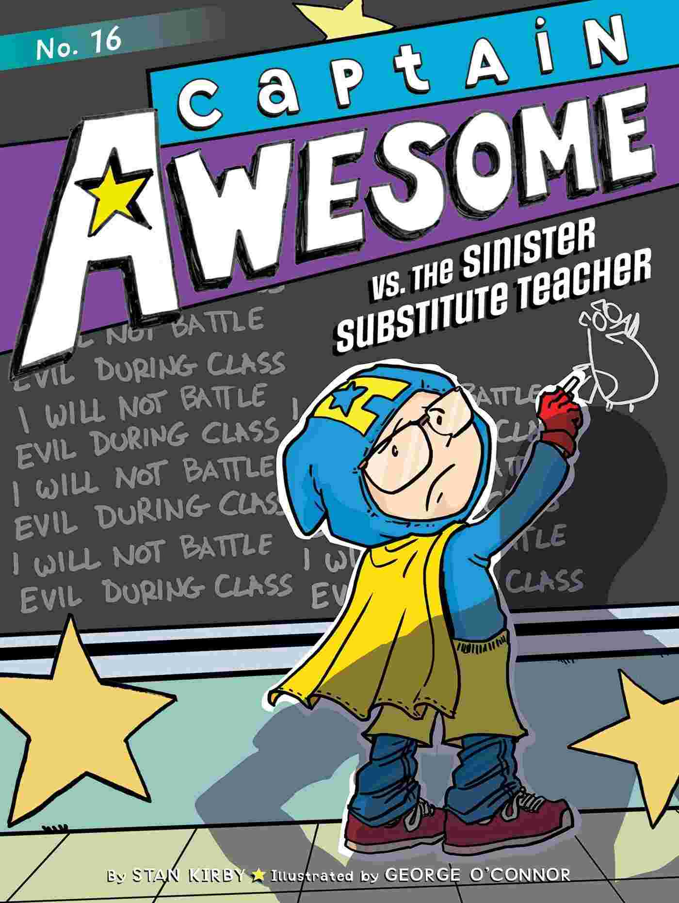 Cover of Captain Awesome vs the Sinister Substitute Teacher