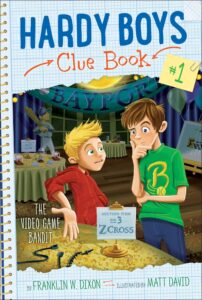 Cover of Hardy Boys Clue Book 01 – The Video Game Bandit