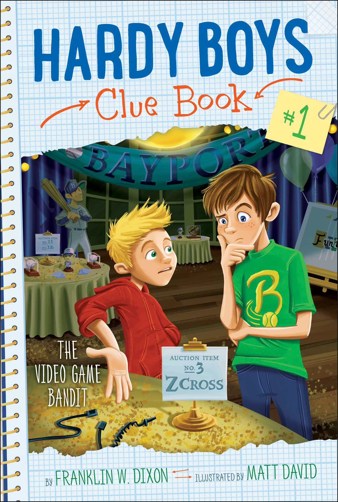 Cover of Hardy Boys Clue Book 01 – The Video Game Bandit