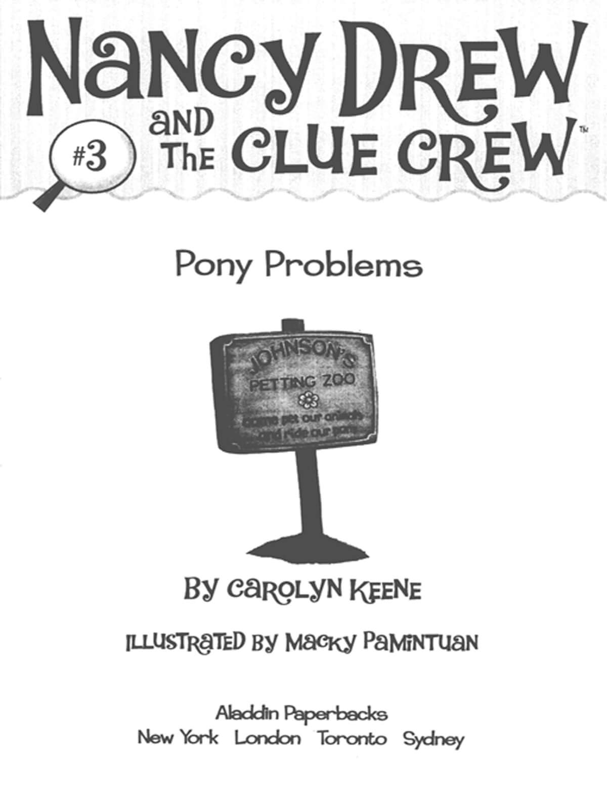 Cover of Nancy Drew and the Clue Crew 3 – Pony Problems