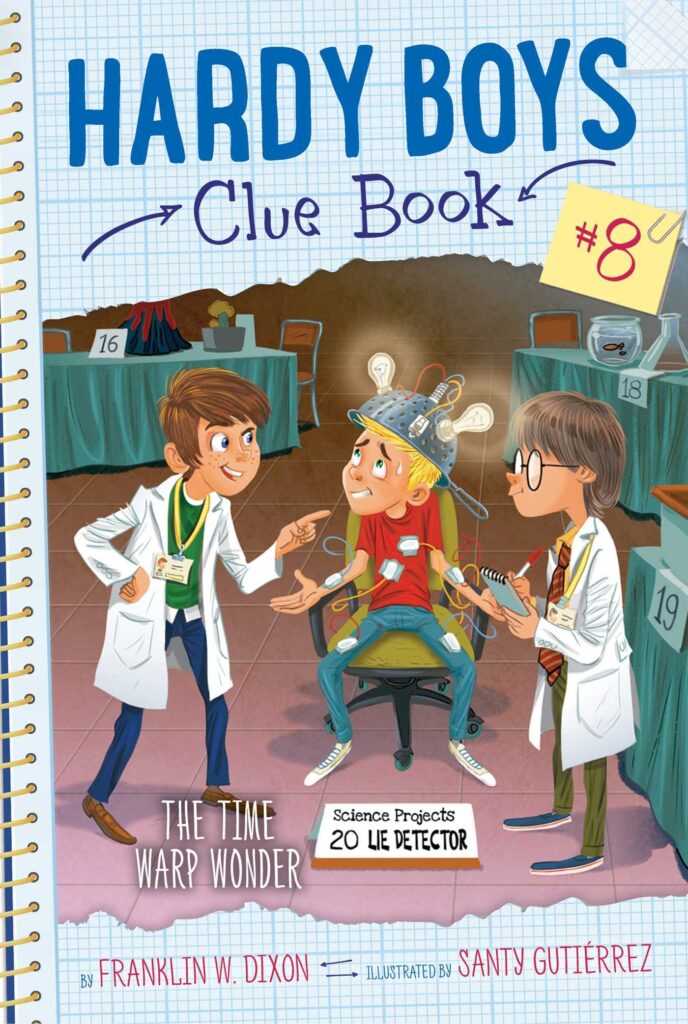 Hardy Boys Clue Book 8 - The Time Warp Wonder Front Cover