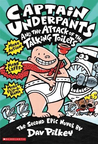 Captain Underpants 2 - Captain Underpants and the Attack of the Talking Toilets Front Cover
