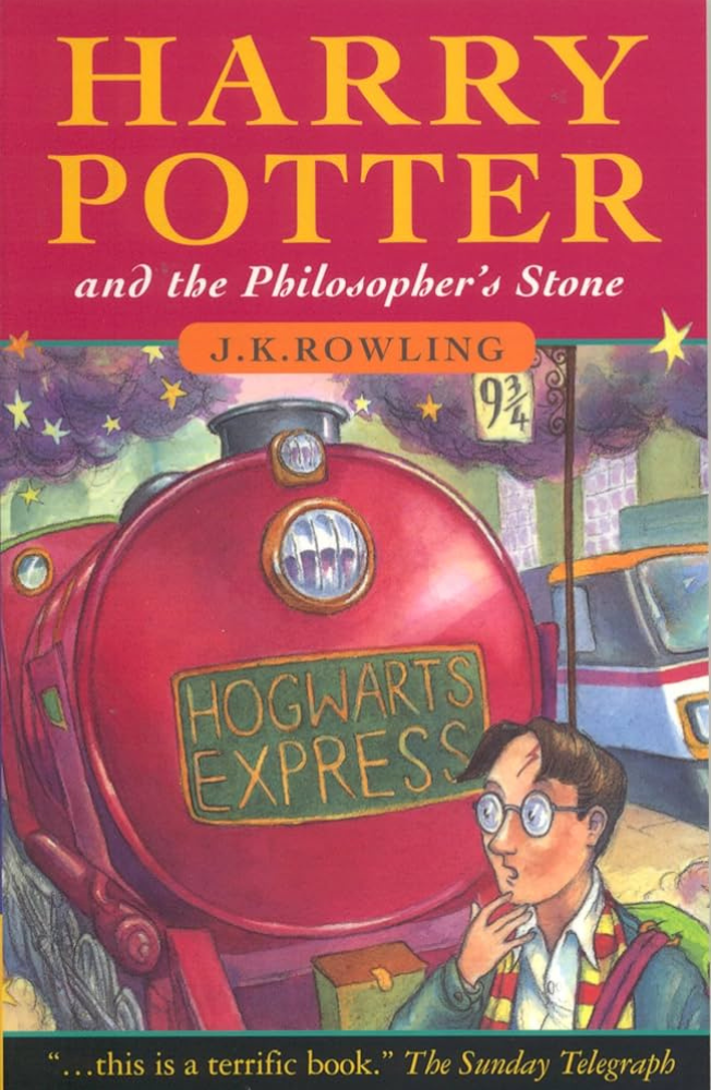 Harry Potter and the Philosopher's Stone by J.K. Rowling book cover and description