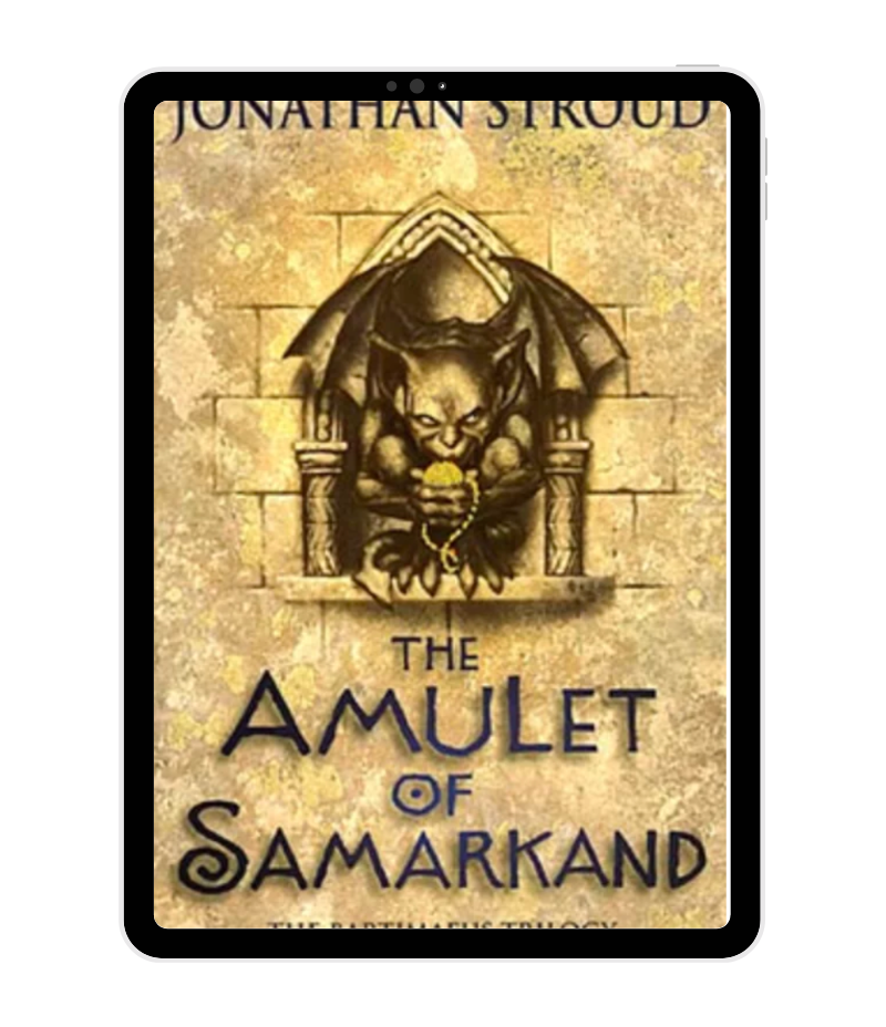 The Amulet of Samarkand by Jonathan Stroud​ book cover