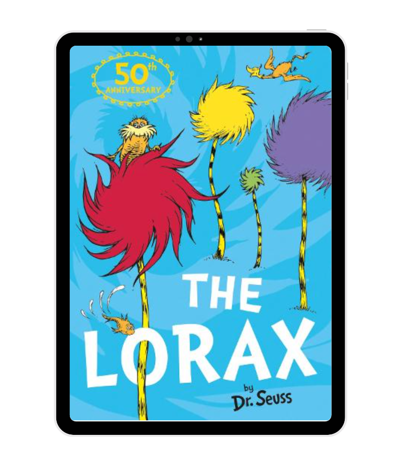 The Lorax by Dr Seuss book cover