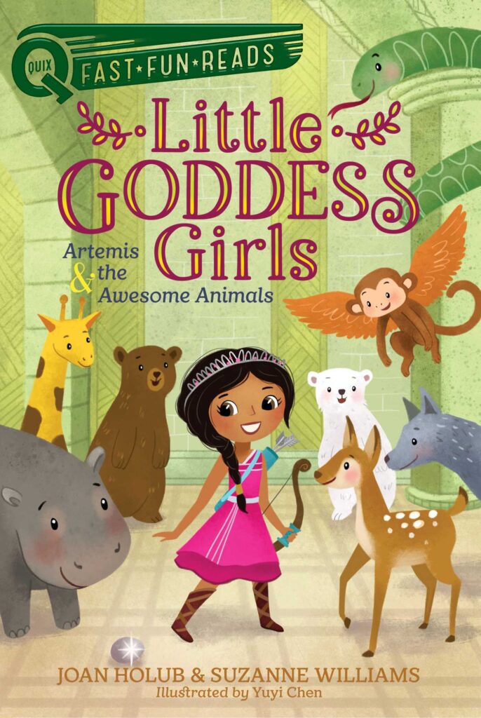 Little Goddess Girls 04 - Artemis & the Awesome Animals Front Cover