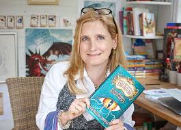 childrens reading at home - image of Cressida Cowell author