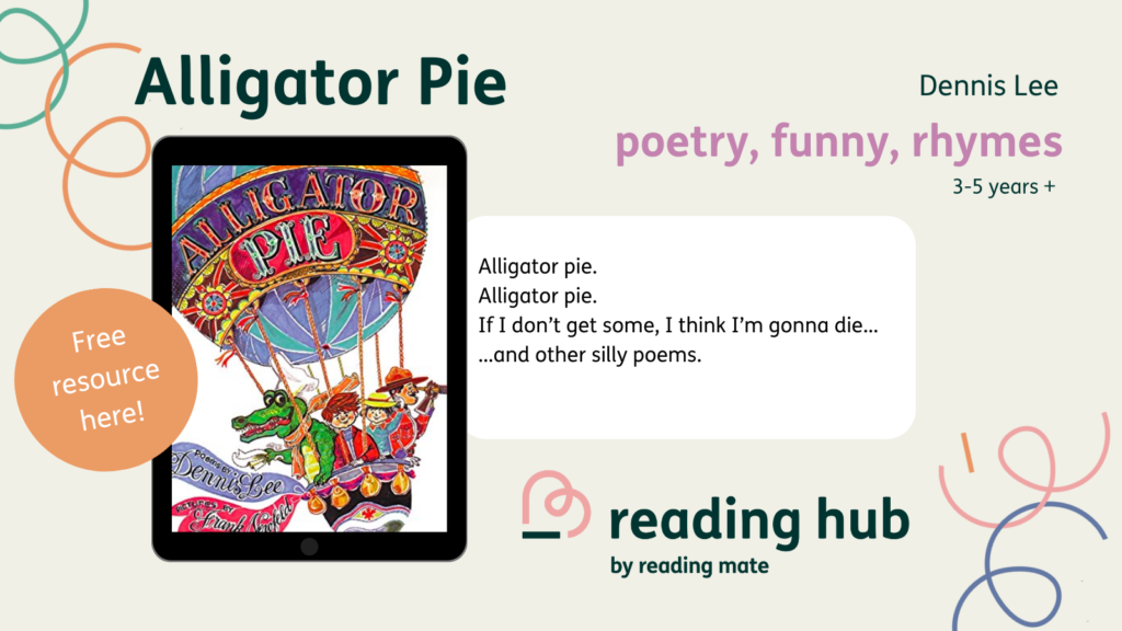 Alligator Pie by Dennis Lee classroom activities and resources